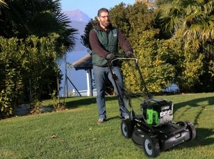 Battery powered lawn mowers
